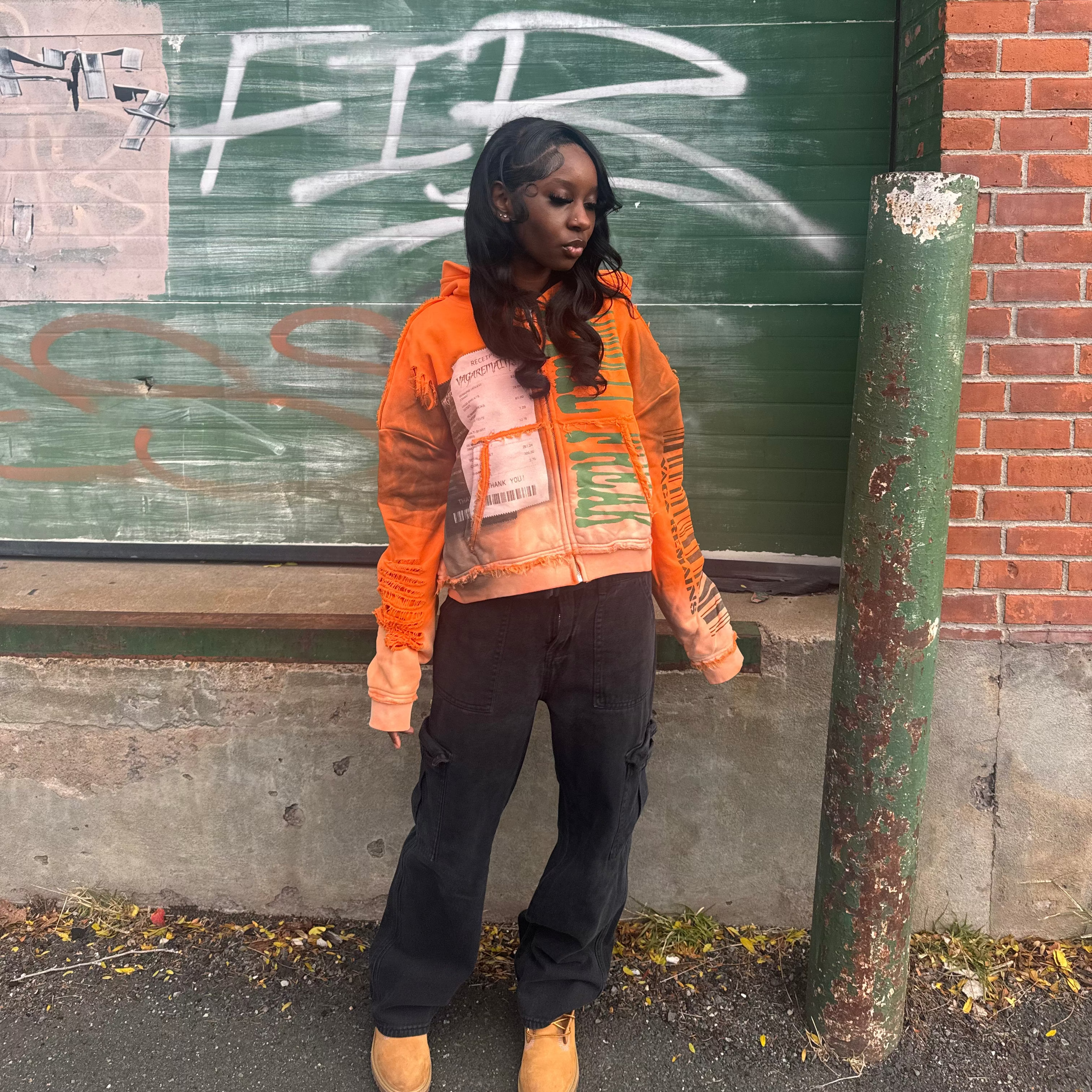 Thrashed Retail Freak Orange Hoodie