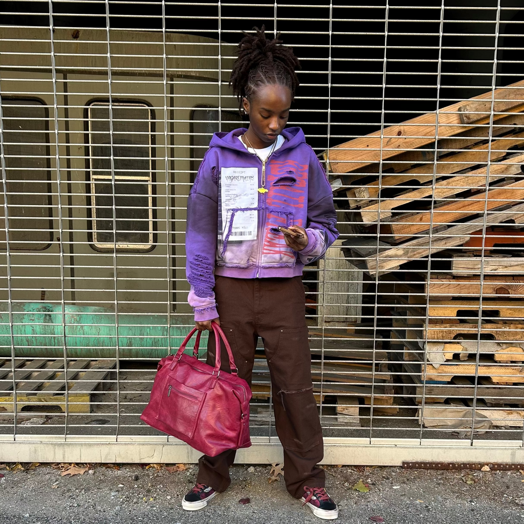 Thrashed Retail Freak Purple Hoodie