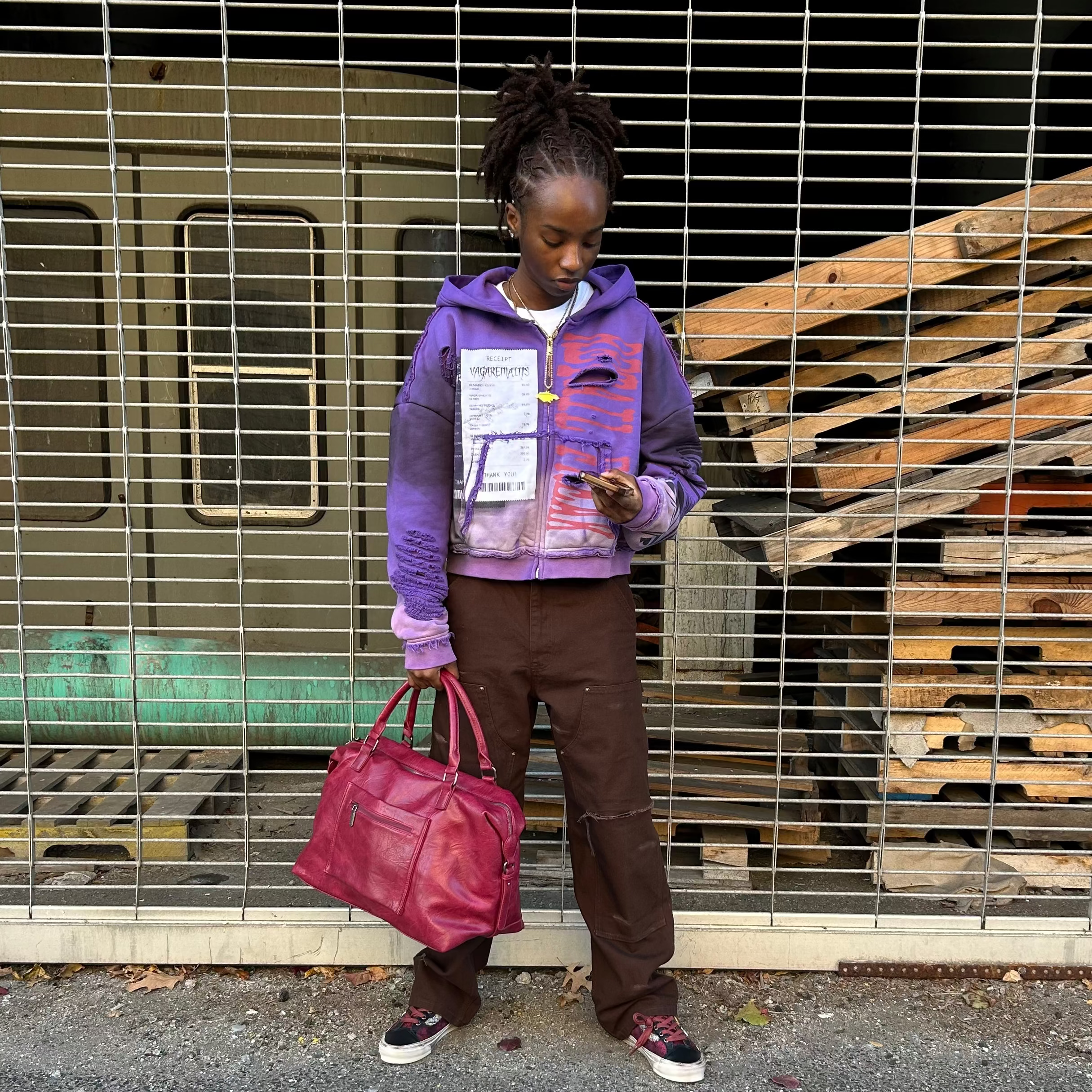 Thrashed Retail Freak Purple Hoodie