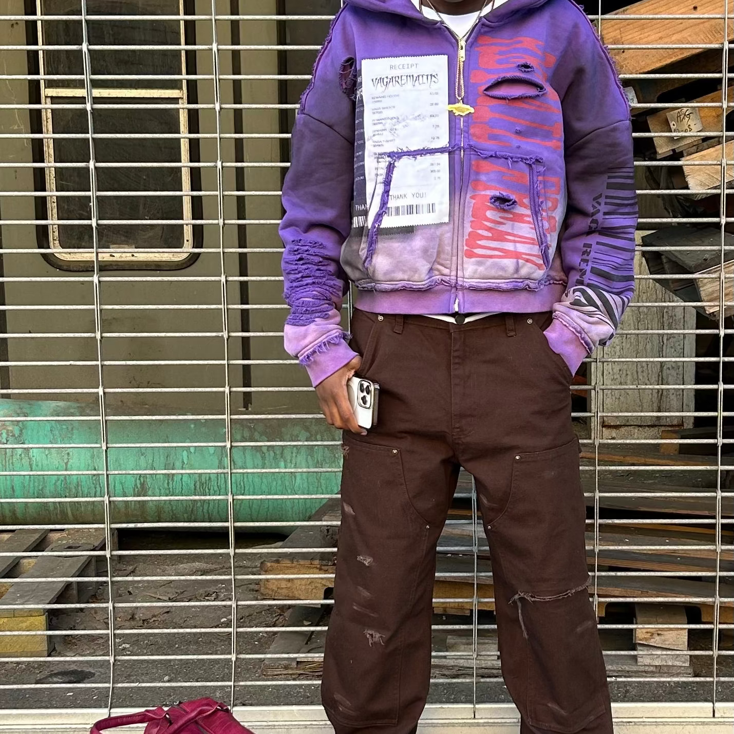 Thrashed Retail Freak Purple Hoodie